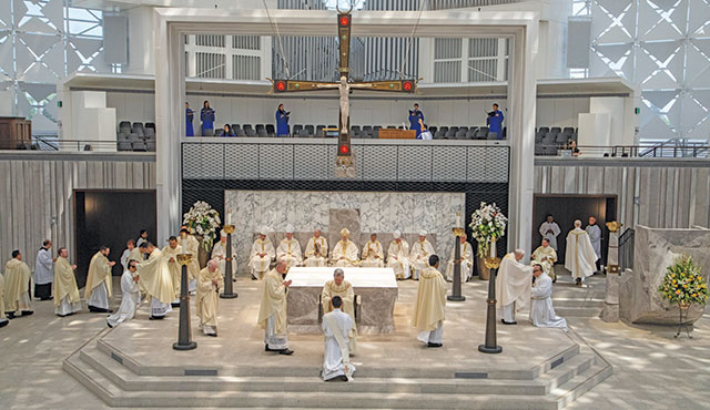 Christ Cathedral reopens with priest ordination
